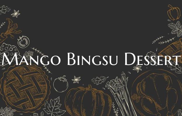 Mango Bingsu Dessert